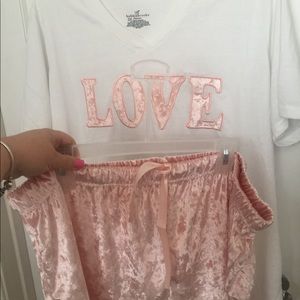 sleeping set, LOVE with ruffle shorts TODAY ONLY